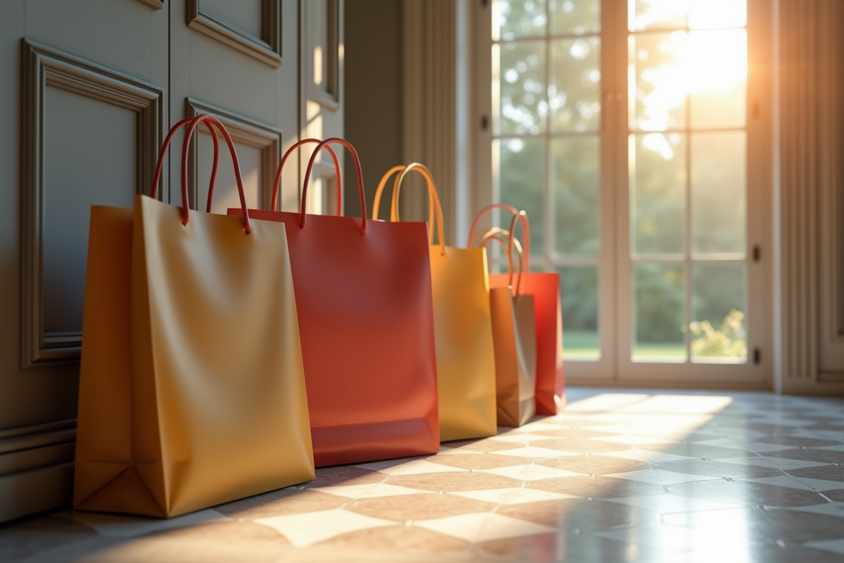 Collection de sacs de luxe près d